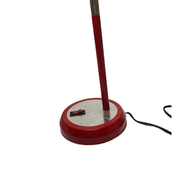 Vintage Polish Bedside Lamp in Glass and Metal, 1980s For Sale - Image 4 of 9