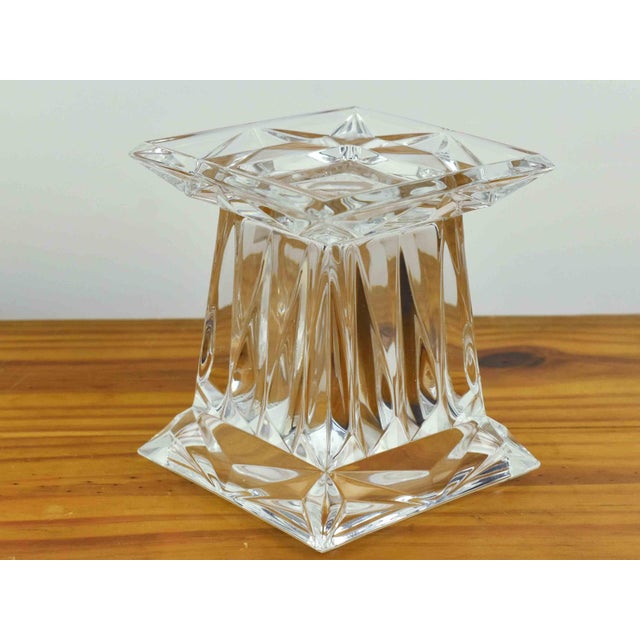 Glass Late 20th Century Crystal Dual-Purpose Pillar Candle Holder & Vase Waterford - One Piece For Sale - Image 7 of 12