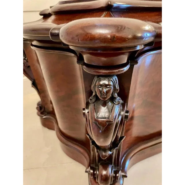 Antique William IV Mahogany Serpentine Shaped Wine Cooler For Sale - Image 16 of 18