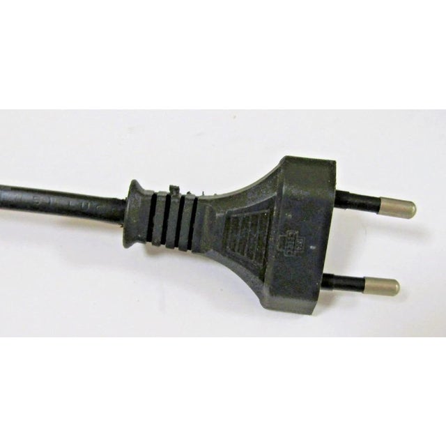 Vintage Large Italian Gemsbok Horn Triangle Base Cone Shade Table Lamp For Sale - Image 12 of 12