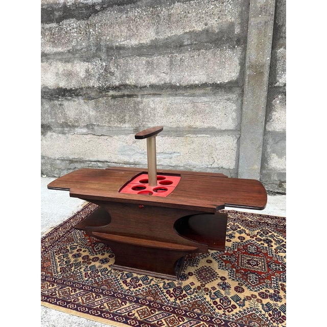 Vintage Bar Table with Automatic Opening, 1960s For Sale - Image 9 of 10