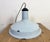 Industrial Light Blue Enamel Factory Pendant Lamp, 1960s For Sale - Image 13 of 18