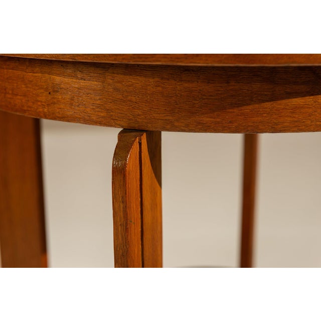 Amsterdam School Side Table in Oak, 1920s For Sale - Image 6 of 11