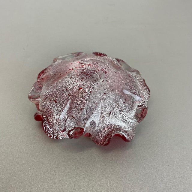Murano Glass Floral Ashtray from Barovier + Toso, Italy, 1970s For Sale - Image 15 of 18