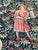 Textile Vintage French Jacquard Tapestry with Noble Amazone Motif in the style of Aubusson, 1970s For Sale - Image 7 of 18