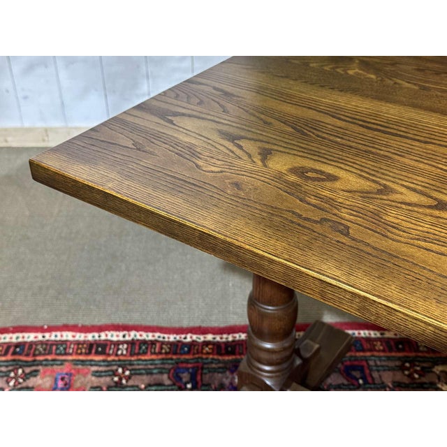 English Bistro Table in Ash and Beech, 1970s For Sale - Image 12 of 15