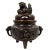 This magnificent Chinese Antique Carved Bronze incense burner has very detailed hand craft works around the body,...