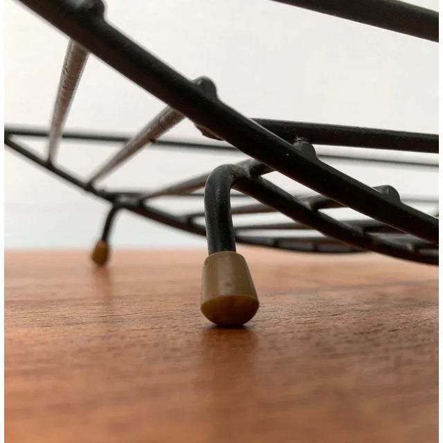 Mid-Century String Style Fruit Bowl With Teak Handle For Sale - Image 18 of 18