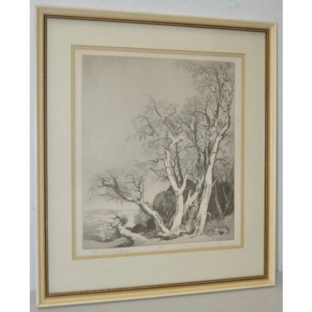 Mildred Bryant Brooks (1901-1995) "The Promise of Spring" Print Fine print by listed American artist Mildred Bryant...