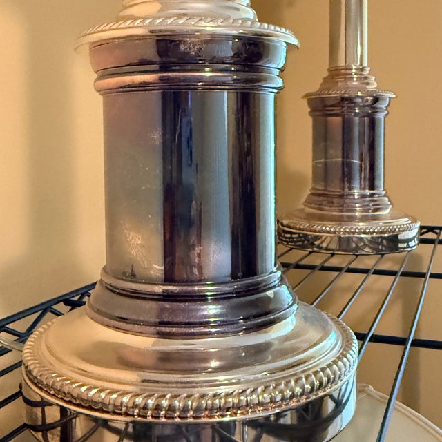 Pair of Vintage Ralph Lauren Tall Column Lamps For Sale - Image 15 of 17