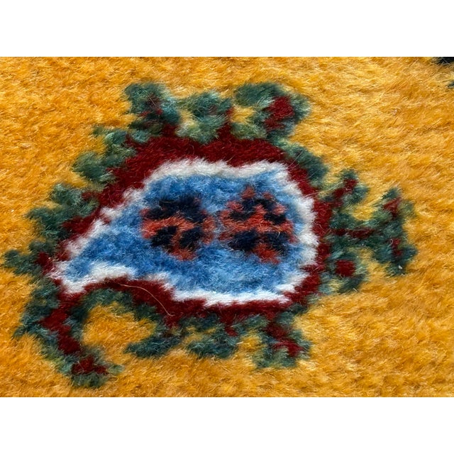 Textile 2ft 9in × 6ft 9in Handknotted Wool Runner, Vintage For Sale - Image 7 of 12