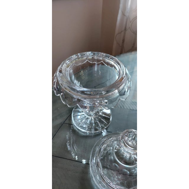Beautiful heavy crystal covered candy dish. Believed to be Shannon crystal made in Ireland. Elegant way to serve your...