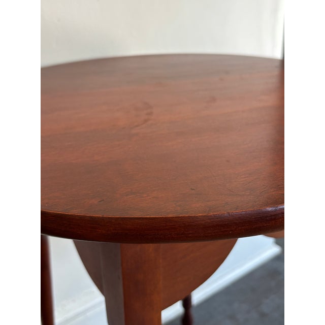 Early 20th Century Antique Round Top Tavern Side Table For Sale - Image 5 of 8