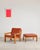 1960s Brutalist Lounge Chair with Ottoman in Oak and Leather by Tage Poulsen, Denmark, 1960s, Set of 2 For Sale - Image 5 of 18