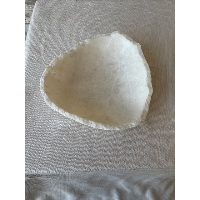 Raw Edge White Onyx Bowl [2 Available] For Sale - Image 17 of 18