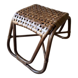 Baker McGuire Matte Natural Brown Heritage Stool For Sale