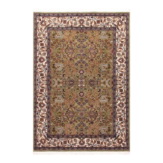 Turkish Antique Hereke Wool & Silk Rug - 4'0''x6'0'' For Sale