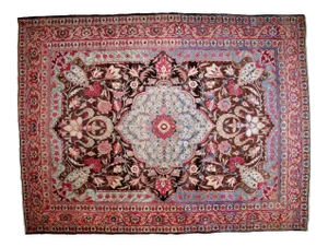 1900s Persian Tabriz Rug - 9'6" X 12'8"