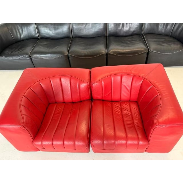 Arflex Novemila 9000 Sofa in Leather by Tito Agnoli for Arflex, Set of 2 For Sale - Image 4 of 14