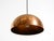 Elegant, beautiful, original mid-century modern pendant lamp with a solid copper shade. Made in italy. the shade is...