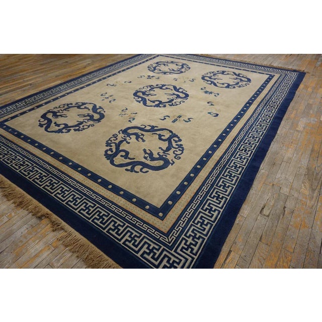 Antique Chinese Peking rug, size: 9'4" x 12'3".