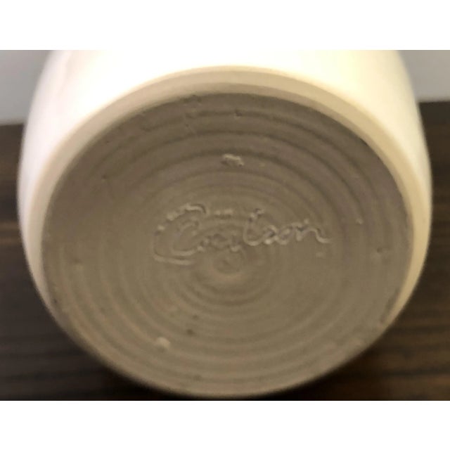 Mid 20th Century C. Carlson Studio Pottery Vase, Signed For Sale - Image 4 of 6