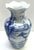 Chinoiserie Vintage MCM Chinoiserie Blue White Porcelain Vase For Sale - Image 3 of 5