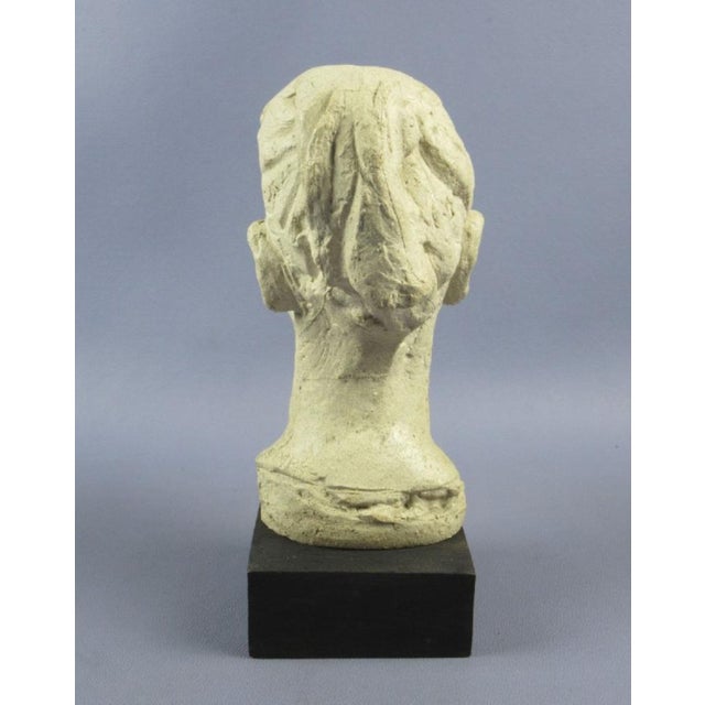 Lithoceramic Bust of Lady by Giuseppe Ursi for Piccinelli, 20th Century For Sale - Image 5 of 11