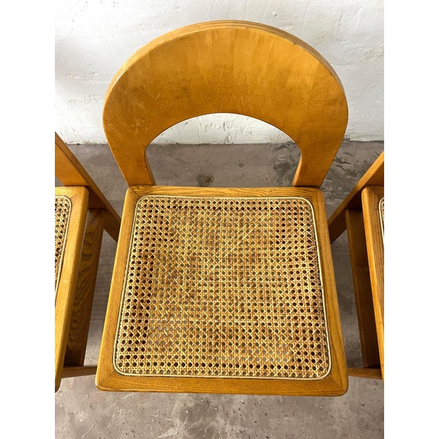 Vintage Arcadia Cane Chairs from Fratelli Tagliabue, 1970, Set of 4 For Sale - Image 17 of 18