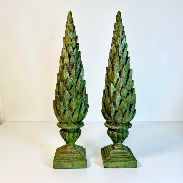 Hollywood Regency Mid-Century Neoclassical Hollywood Regency Greek Laurel Tree Topiaries - A Pair For Sale - Image 3 of 17