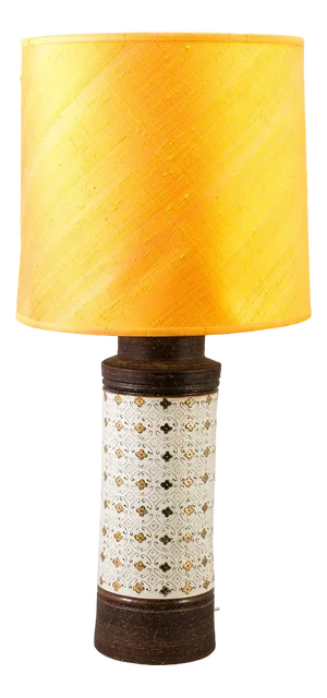 Table Lamp in Beige and Gold Ceramic from Bitossi, 1970s