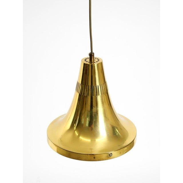 Gold Model T 598 Pendant Lamp in Brass by Hans-Agne Jakobsson, Markaryd, Sweden, 1960s For Sale - Image 8 of 16