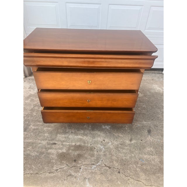French Mid-Century Modern 1960's Louis Philippe Walnut Commode For Sale - Image 12 of 12