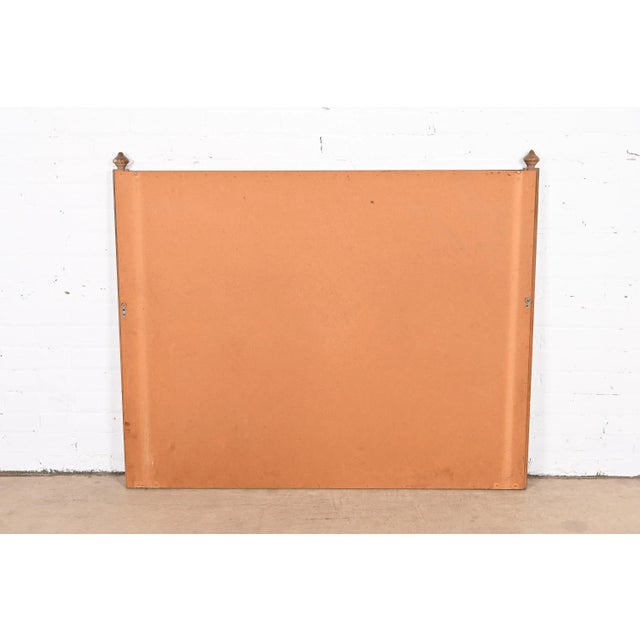 Mid-Century Modern Sculpted Walnut Framed Wall Mirror For Sale - Image 11 of 12