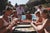 Slim Aarons, Backgammon Players, Estate Stamped C-type Print For Sale - Image 3 of 3