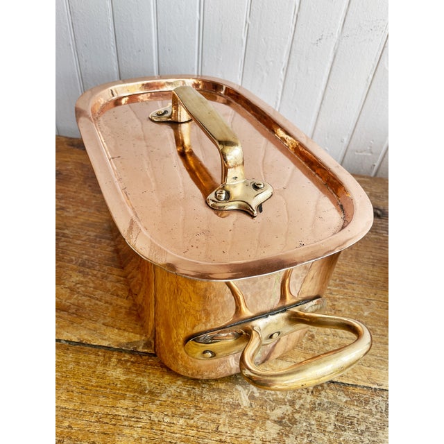 French Antique French Copper Daubiere Pan For Sale - Image 3 of 10