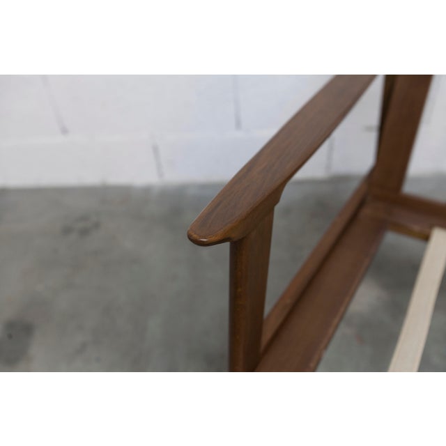 Wood Scandinavian Teak Armchair with Tartan Fabric, 1960s For Sale - Image 7 of 18