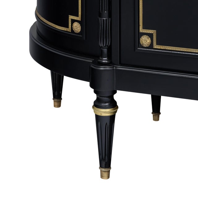French Grande Demilune Louis XVI Buffet For Sale - Image 3 of 9