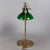 Modern Green and White Brass and Murano Glass Table Lamp from Valenti Luce, 1970s For Sale - Image 3 of 14