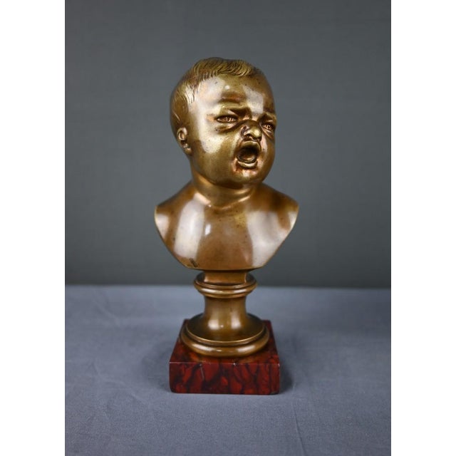 Metal After Houdon, Laughing John & Crying John Sculptures, 1890s, Bronze For Sale - Image 7 of 18