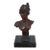 E. Vallanis 19th Century Bronze Bust of Woman on Pedestal - Signed For Sale