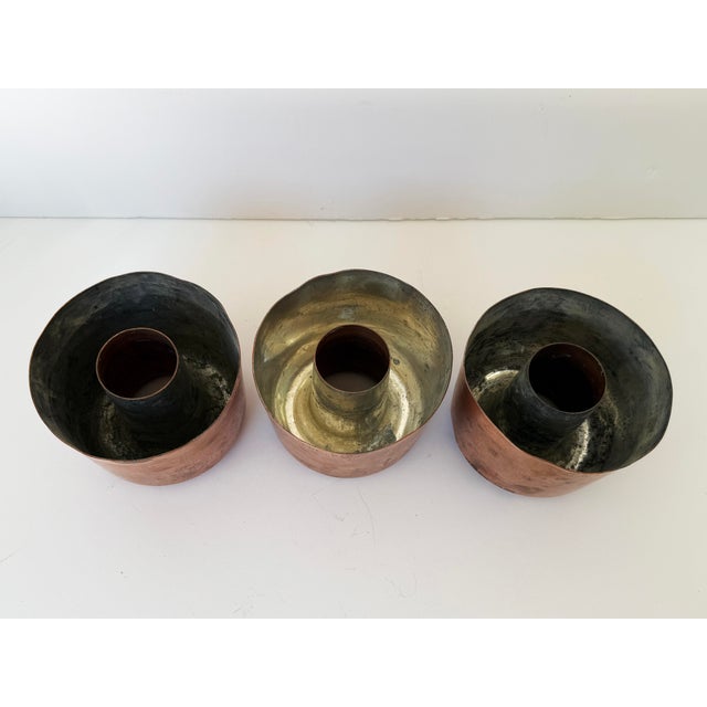 Late 19th Century Antique English Copper Jelly Moulds, Set of 3 For Sale - Image 5 of 5