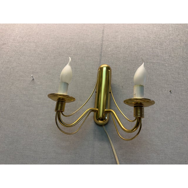 1960s Double Wall Lamp attributed to E. R. Nele for Temde, 1960s For Sale - Image 5 of 18