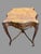Antique French Louis XV Style Marble Top Carved Walnut Center Side Ta For Sale - Image 6 of 7