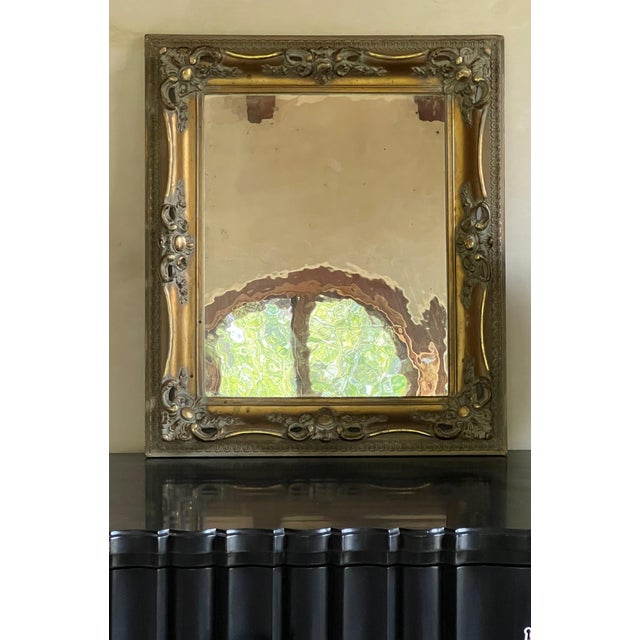 Antique Wavy Glass Mirror & Frame Chairish