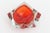 Vintage Alessandro Mandruzzato Murano Faceted Sommerso Glass Bowl, Red, Yellow For Sale - Image 9 of 12