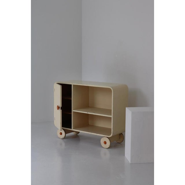 Scandinavian Modern Sideboard or Cabinet on Wheels, 1930s For Sale - Image 3 of 17