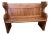 Antique Edwardian English Pine Pew Bench Early 20th C For Sale