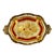 1970s Vintage Hand-Painted Italian Florentine Wood Tray For Sale