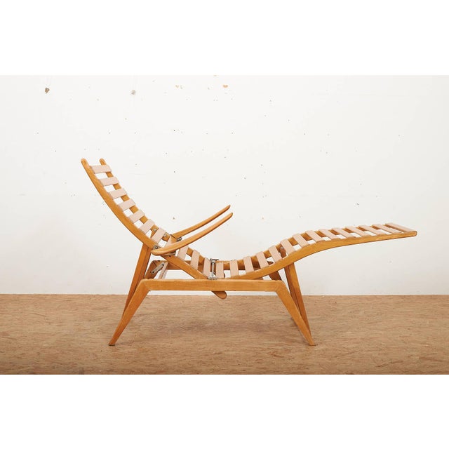 Wooden Lounger with Many Adjustment Options and Frame Foldable For Sale - Image 15 of 15